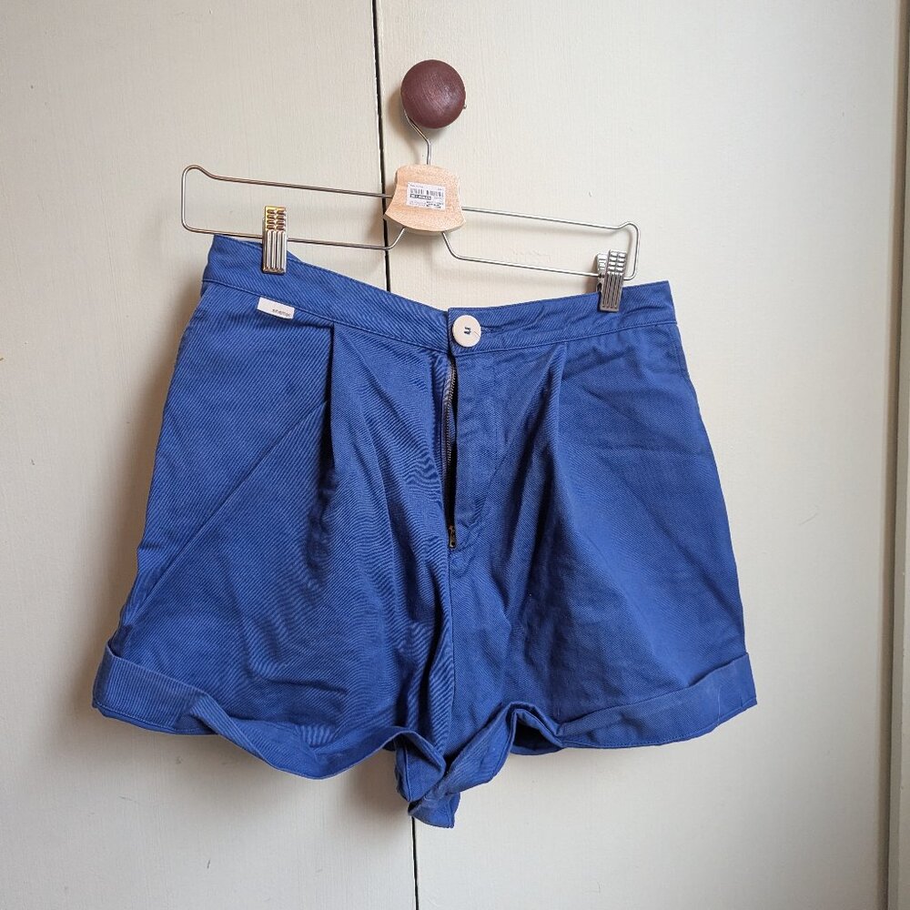 Shelter Clothing Safari Shorts in Blueberry